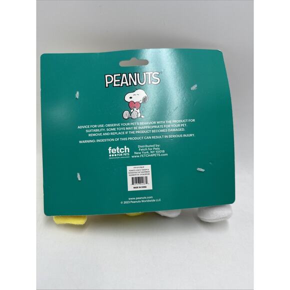 Peanuts 2 Pack Pet Toys Fetch For Pets Valentines Hearts Snoopy & Woodstock - Picture 2 of 2